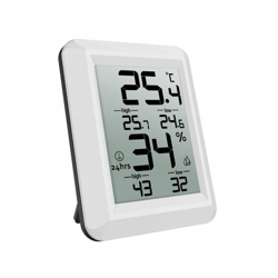 Temperatura interna e misuratore di umidità, termometro digitale con registrazione su / giù, temperatura e monitor di umidità indoor, schermo LCD e precio