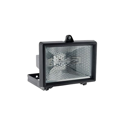 Proiettore alogeno con sensore 120w ip44 nero - Enexo
