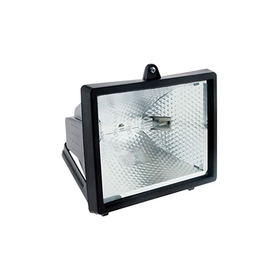 Proiettore alogeno con rilevatore di 400w, ip44, colore nero - Enexo