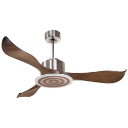 Ventilatore Da Soffitto Super-destratificatore, Modulo, 132 Cm, Motore Dc, Con Luce, Cromo / pale Abs Rifinite In Legno, Klassfan características