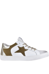 Used effect leather sneakers características