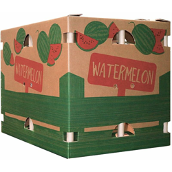 Bins in cartone trasporto ortofrutta con supporti stampa watermelon 80x120x85cm características