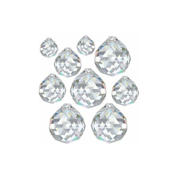Arcobaleno cristallo 9 pezzi Palla Set 20 mm & 30 mm & 40 mm Crystal 30% PbO~Feng Shui Suncatcher características