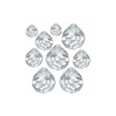 Arcobaleno cristallo 9 pezzi Palla Set 20 mm & 30 mm & 40 mm Crystal 30% PbO~Feng Shui Suncatcher