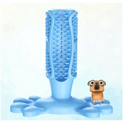 Perle Rareit - Stick Stick Stick Spazzolino da denti da denti Massati Pulisce i cani resistenti ai cani di medie dimensioni, blu (M: 126mm * 125mm)