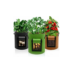 NSPSTT Borsa per piante, confezione da 3 10 Gallones, vaso per pomodori, per patate di potata, per piante di pomodori, con apertura e manici (nero, características