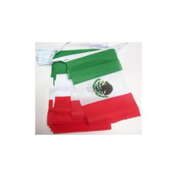 AZ FLAG Ghirlanda 6 Metri 20 Bandiere Messico 21x15cm - Bandiera Messicana 15 x 21 cm - Festone BANDIERINE en oferta