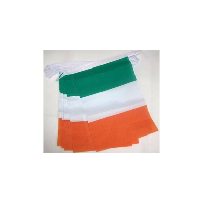 AZ FLAG Ghirlanda 6 Metri 20 Bandiere Irlanda 21x15cm - Bandiera Irlandese 15 x 21 cm - Festone BANDIERINE