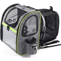 Borsa per animali domestici trasparenti e traspiranti per gatto e cane zaino portatile con tasche trasparenti o nette con apertura anteriore, borsa en oferta