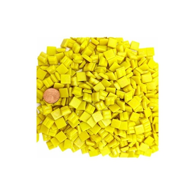 Armena - Pietra per Mosaico, 2 x 2 cm, Giallo, 300 g, 1 x 1 cm, Circa 420 Pezzi (2 x 150 g Pet Box)