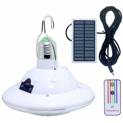 Lampada da campeggio Solar Solar Light Lampada da campeggio a distanza lampada a raggi ricaricabile remoto