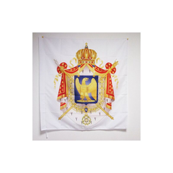 AZ FLAG Bandiera Stemma NAPOLEONE III Secondo Impero Francese 90x90cm - Bandiera Blasone Francia 90 x 90 cm Foro per Asta en oferta
