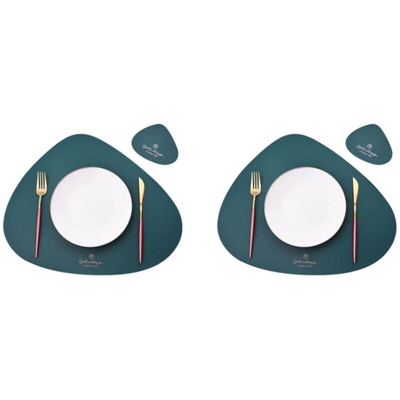 Set di 4 set da tavoli, utilizzati per tappetini da tavolo, tappetini da caffè resistenti al calore, set da tavolo antiscivolo, lavabile e isolante,
