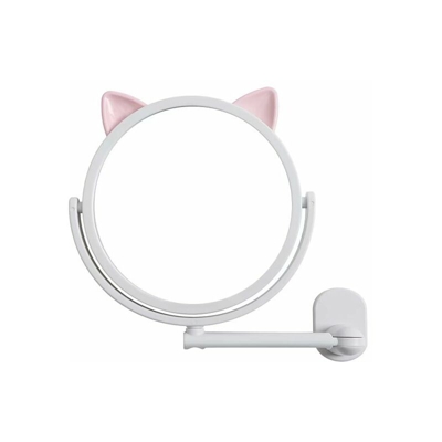 Perle Rareit - Cartoon non marcatura specchio specchio specchio specchio da parete punzonatura libera trucco specchio bagno specchio rotondo specchio