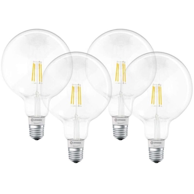 LEDVANCE Lampada LED Smart+, tecnologia Bluetooth, globo filament, E27, dimmerabile, bianco caldo, 2700 K, sostituisce lampadine da 50 W,