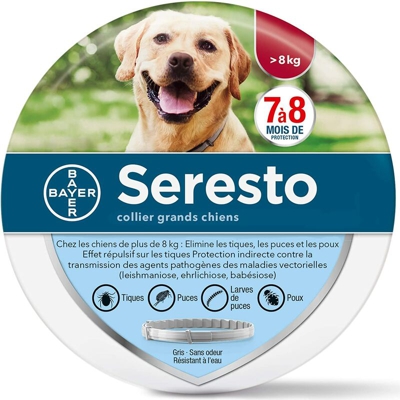 Collana per cani - fuga e anti-taccuina per grandi cani - 8 kg e altro ancora