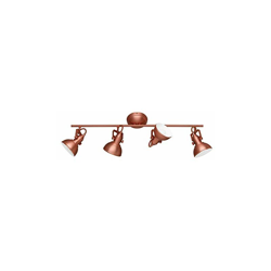 Reality Leuchten R80154029 Gina Barra con 4 Spot, Metallo, 80 cm E14, Rame precio