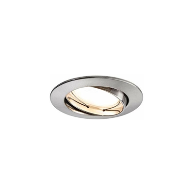 Paulmann Line Satin 92778 Premium faretto Incasso Coin SAT Rotondo or LED 3x6,2W 2700K 230V 51mm Fe spaz/a 20.4 W, Ferro Spazzolato, Satinato, 8,3 cm