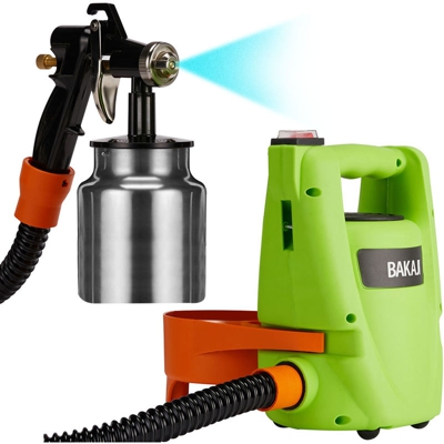Bakaji - Stazione Spray Pistola a Spruzzo Professionale per Verniciare 550W Pittura Casa