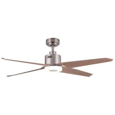 Ventilatore Da Soffitto, Eco Nono, Dc, 137cm, Con Luce Led, niquel / Marrone Chiaro, lba Home.