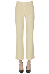 Cropped cotton trousers precio