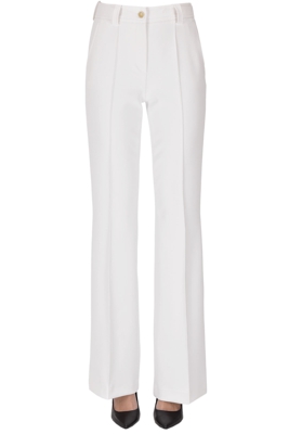 Structured crepè trousers