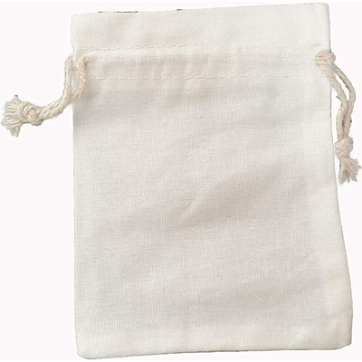 Perle Rareit - Borsa regalo di cotone con cordone di serraggio 20,5 x 10,5 cm Partito dei monili di nozze