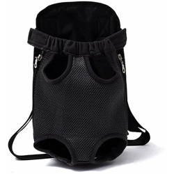 Backpack per animali domestici Zaino per animali domestici regolabile piccolo e medio da viaggio per cani da un campeggio Black Pet Borsa a tracolla características