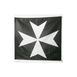 AZ FLAG Bandiera Cavalieri Ordine di Malta 90x90cm - Bandiera San Giovanni di GERUSALEMME 90 x 90 cm Foro per Asta características