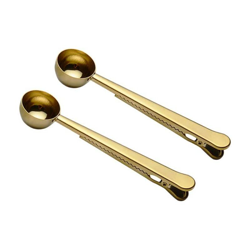 Perle Rareit - Cucchiaino da cucchiaino, cucchiaino a maniche lunghe 2 in acciaio inox, con porta borsa, molto adatto per caffè, tè, utensili da en oferta