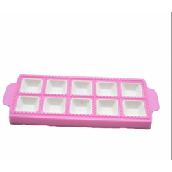 Cozze di ravioli, pantofole di plastica per raviolis quadrato, per muffa della pasta e pasta (rosa, 23,5 * 10,5 * 2 cm) características