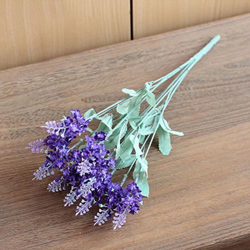 Pastorale stile francese lavanda fiore artificiale decorazione di nozze a casa fiore artificiale tenendo ornamenti floreali artificiali (2 viola) en oferta