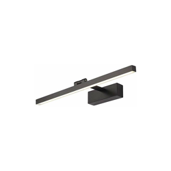 Xiajia - Lampada da specchio da bagno, 12 W, 900 lm, 500 mm/6000 K, per specchio / mobili da trucco / dispositivo montato a parete (nero/bianco características