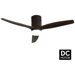 Ventilatore Da Soffitto, Short Lt Brown, Dc, 132 Cm, Dc, Moderno, Corpo Marrone / Pale Rovere, Con Luce Led, Lba Home. precio