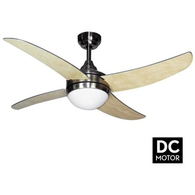 Ventilatore Da Soffitto, Artus Dc Haya, Dc, 116cm, Niquel / faggio / argento, Con Luce, Telecomando, Lba Home.