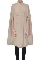 Tione cashmere cape coat en oferta