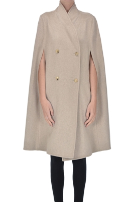Tione cashmere cape coat