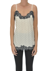 Satin lingerie top características