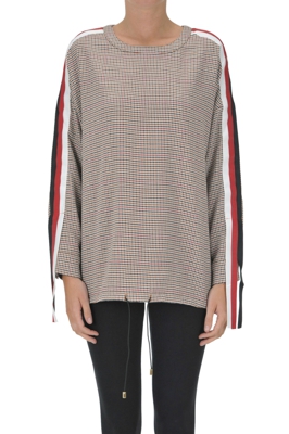 Houndstooth print sweatshirt
