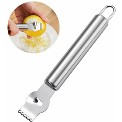Perle Rareit - Rasoio di limone in acciaio inox, raschietto in metallo, pelacciatore multifunzione, pelacciatore arancione, utensile da cucina en oferta