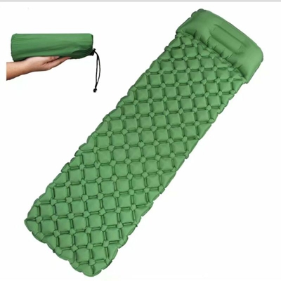 Materasso da campeggio, tappetini addormentati con cuscino da campeggio Ultralight Air Letto per il campeggio, viaggi, escursioni (verde)