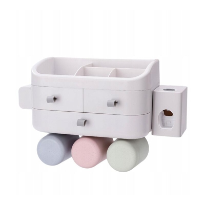 Bagno a muro supporto per il bagno in dentifricio 3 tazze