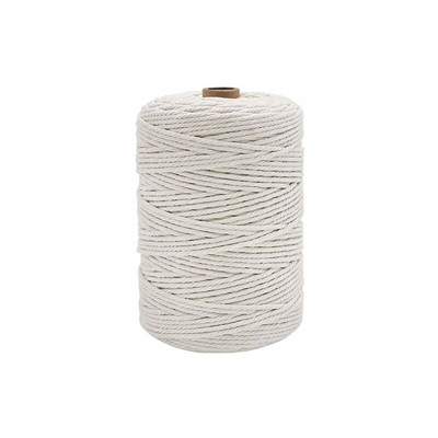 Corda in cotone macramè da 3 mm, resistente per alimenti in cotone per legare carne, forno, fai da te, regali