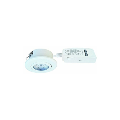EXO-lighting JUP vetro, 18 x 18 cms cotoné beige, attacco a LED, colore: bianco