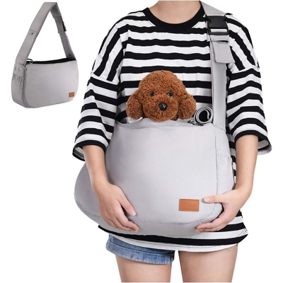 Sciarpa a tracolla per cani con zaino per animali domestici e sciarpa imbottita regolabile con imbottitura regolabile Borsa a tracolla gatto, cani e