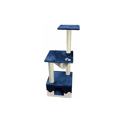GA30059-Raschietto per Gatti, Dimensioni: 40 x 40 x 108 cm, Colore: Blu - Nayeco