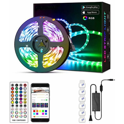 Bright Tape 5m (Bluetooth Light Light con 5050 luce musicale con app impermeabile intelligente