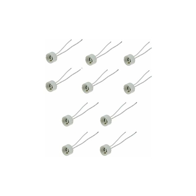 10 attacchi GU10 in ceramica, 230 V, per LED e alogeni