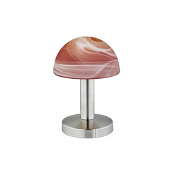Trio Leuchten Trio 599000118 Lampada da Tavolo in Nichel Opaco e Vetro, Funzione Touch, Alabastro/Rosso/Arancione 40 W características