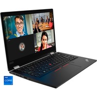 ThinkPad L13 Yoga DDR4-SDRAM Ibrido (2 in 1) 33,8 cm (13.3") 1920 x 1080 Pixel Touch screen Intel® Core™ i7 di undicesima generazione 16 GB 512 GB SSD Wi-Fi 6 (802.11ax) Windows 10 Pro Nero, Notebook